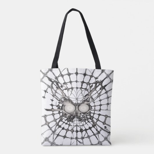 Ethereal Abstract Portrait Tote Bag (Achterkant)