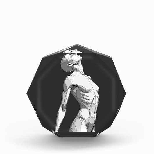 Ethereal Android - Octagonal Acrylic Art Block Fotoblokken (Voorkant)