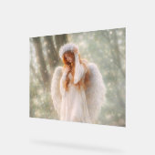 Ethereal Angel in the Forest Acryl Bord (Hoek)