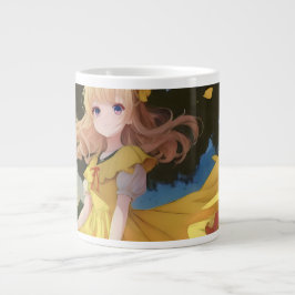 Ethereal Anime Meisjesportret Jumbo Mok