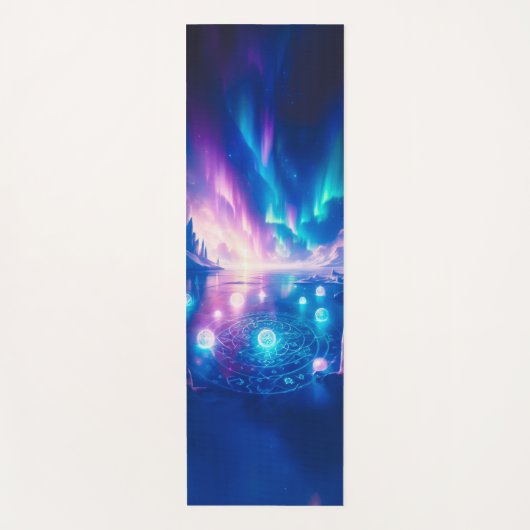 Ethereal Aurora Ice Ritual Fantasy Design | Mystic Yogamat (Voorkant)
