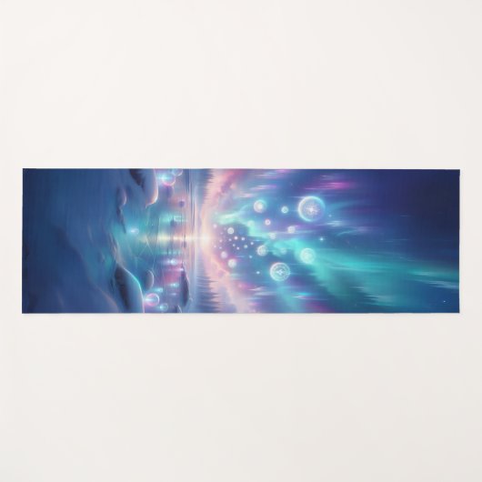 Ethereal Aurora Ice Ritual Fantasy Yogamat (Voorkant (horizontaal))