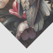 Ethereal Baroque Florals & Owls Decoupage Paper Tissuepapier (Detail)