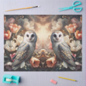 Ethereal Baroque Florals & Owls Decoupage Paper Tissuepapier (Craft)