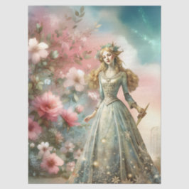 Ethereal Betoverde Hemelse Prinses Decoupage Tissuepapier