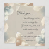 Ethereal Bliss Dankkaart (creatieve randen) Bedankkaart (Voorkant / Achterkant)