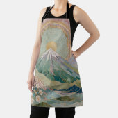 Ethereal Bloom: Pastel Mosaic Volcano in Spring Schort (Insitu)