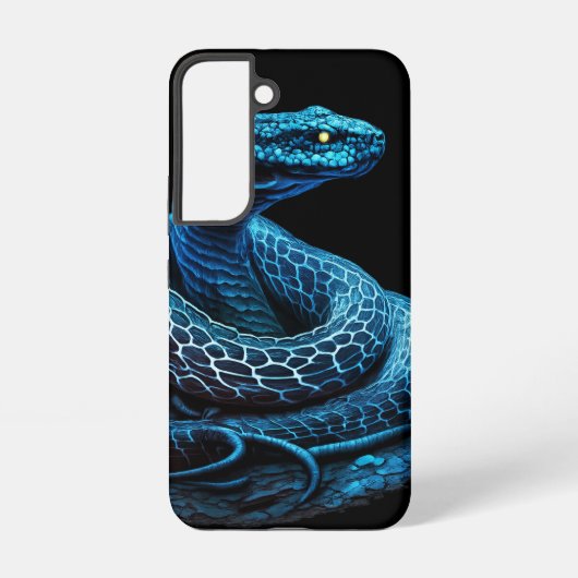 Ethereal Blue Serpent | Mystic Fantasy Snake Samsu Samsung Galaxy Hoesje (Achterkant)