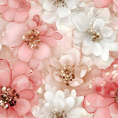 Ethereal blush and gold custom name gift bag medium cadeauzakje