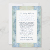 Ethereal Boho Wedding Thank You Card Watercolor Bedankkaart (Achterkant)