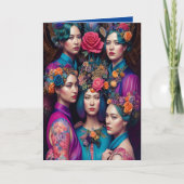 Ethereal Bridesmaid Proposal Thank You Fantasy AI Kaart (Voorkant)