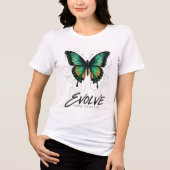 Ethereal Butterfly "EVOLVE Tri-Blend Shirt (Voorkant)