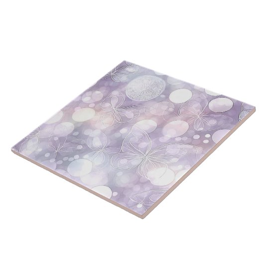 Ethereal Butterfly Glow Lavender ID1184a Tegeltje (Zijkant)