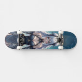 Ethereal Celestial Angel Anime Girl Persoonlijk Skateboard (Horizontaal)