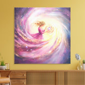 Ethereal Celestial Women: A Cosmic Journey Through Canvas Afdruk (Insitu (Woonkamer))