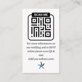 Ethereal Coastal Romance Wedding Informatiekaartje