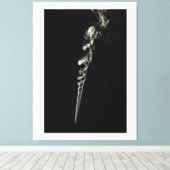 Ethereal Dance of Incense Smoke Canvas Afdruk (Insitu (Houten vloer))