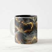 Ethereal Dance Of Light, Enchanting Art, Gift for Tweekleurige Koffiemok (Voorkant links)