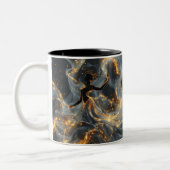 Ethereal Dance Of Light, Enchanting Art, Gift for Tweekleurige Koffiemok (Links)