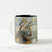 Ethereal Dance Of Light, Enchanting Art, Gift for Tweekleurige Koffiemok (Voorkant links)