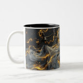 Ethereal Dance Of Light, Enchanting Art, Gift for Tweekleurige Koffiemok (Links)