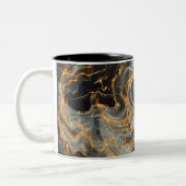 Ethereal Dance Of Light, Enchanting Art, Gift for Tweekleurige Koffiemok (Links)