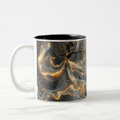 Ethereal Dance Of Light, Enchanting Art, Gift for Tweekleurige Koffiemok (Links)