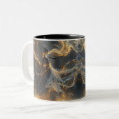 Ethereal Dance Of Light, Enchanting Art, Gift for Tweekleurige Koffiemok (Voorkant links)