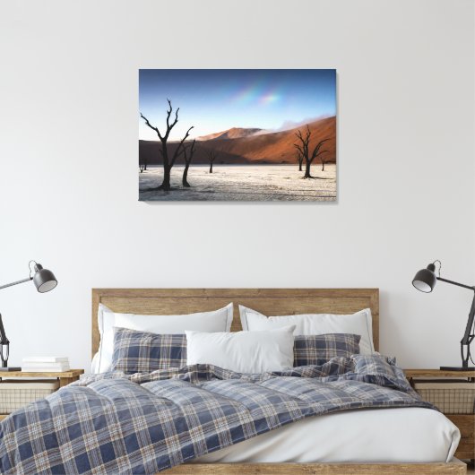 Ethereal Deadvlei Namibia - Hyper-Realistic Desert Canvas Afdruk (Insitu (Slaapkamer))