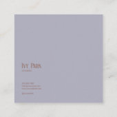 Ethereal Desert Oasis Gold Frame Pink Floral Vierkante Visitekaartje (Achterkant)