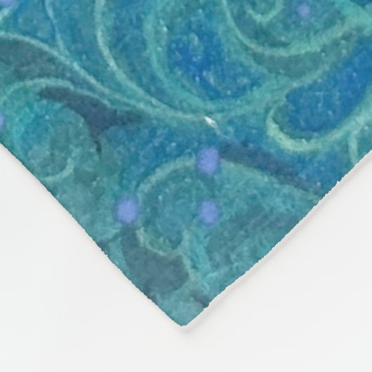 Ethereal Dove Bloom Fleece Deken (Hoek)