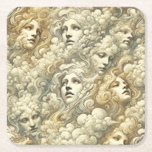 Ethereal Drift – Gotische Victoriaanse stijl Kartonnen Onderzetters