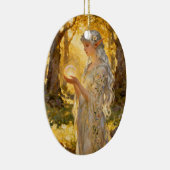 Ethereal Elf Maiden - Art Nouveau Style Keramisch Ornament (Rechts)