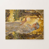 Ethereal Elf Maiden in Art Nouveau Style Legpuzzel (Horizontaal)