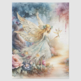 Ethereal Enchanted Heavenly Fairy Decoupage Tissuepapier