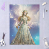 Ethereal Enchanted Heavenly Princess Decoupage Tissuepapier (Craft)