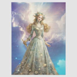 Ethereal Enchanted Heavenly Princess Decoupage Tissuepapier
