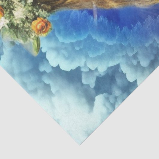 Ethereal Enchanted Heavenly Princess Decoupage Tissuepapier (Detail)