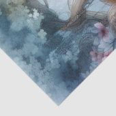 Ethereal Enchanted Heavenly Princess Decoupage Tissuepapier (Detail)