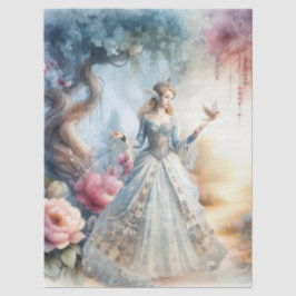 Ethereal Enchanted Heavenly Princess Decoupage Tissuepapier
