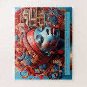 Ethereal Essence: African Dreams Portrait Motivate Legpuzzel (Verticaal)