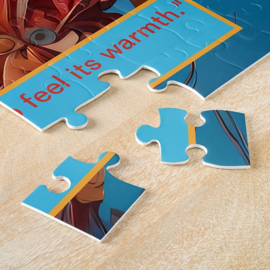 Ethereal Essence: African Dreams Portrait Motivate Legpuzzel (Zijkant)