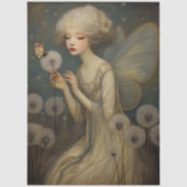 Ethereal Fairy & Dandelion Magical Decoupage Art Tissuepapier (Voorkant)