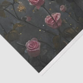 Ethereal Fairy Surrounded By Vibrant Pink Roses Tissuepapier (Detail)