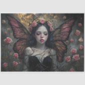 Ethereal Fairy Surrounded By Vibrant Pink Roses Tissuepapier (Voorkant)