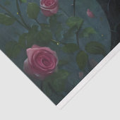 Ethereal Fairy Surrounded By Vibrant Pink Roses Tissuepapier (Detail)