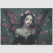 Ethereal Fairy Surrounded By Vibrant Pink Roses Tissuepapier (Voorkant)