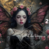 Ethereal Fairy Surrounded By Vibrant Pink Roses Tissuepapier