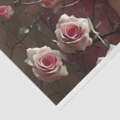 Ethereal Fairy Surrounded By Vibrant Pink Roses Tissuepapier (Detail)