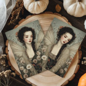 Ethereal Fairy With Wings in flower Garden Art Briefkaart